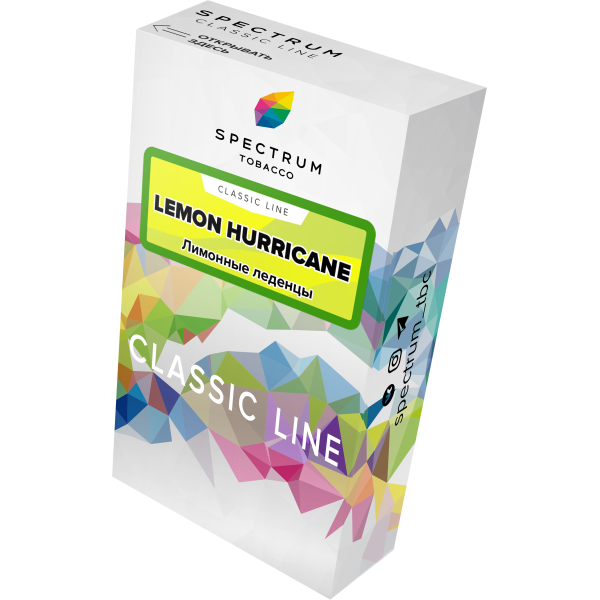 Табак Spectrum Classic lemon hurricane 40 грамм в Санкт-Петербурге