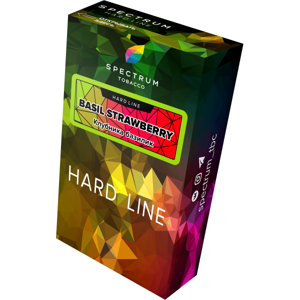 Табак Spectrum Hard basil strawberry 40 грамм в Санкт-Петербурге