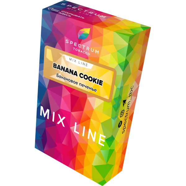 Табак Spectrum Mix Line Banana Cookie 40 грамм в Санкт-Петербурге
