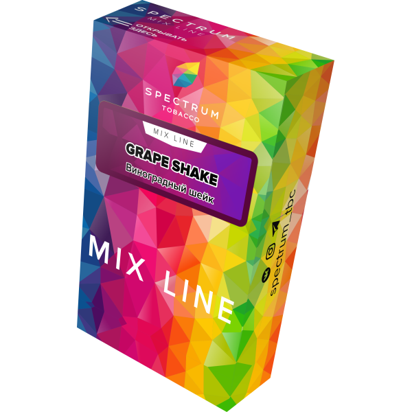 Табак Spectrum Mix Line Grape Shake 40 грамм в Санкт-Петербурге