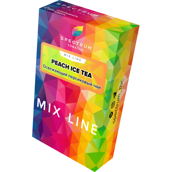 Табак Spectrum Mix Line Peach Ice Tea 40 грамм в Санкт-Петербурге