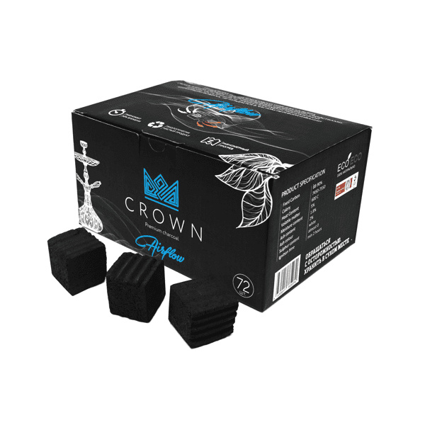 Уголь Crown Airflow Кокосовый 72 Шт (25 Мм) в Санкт-Петербурге