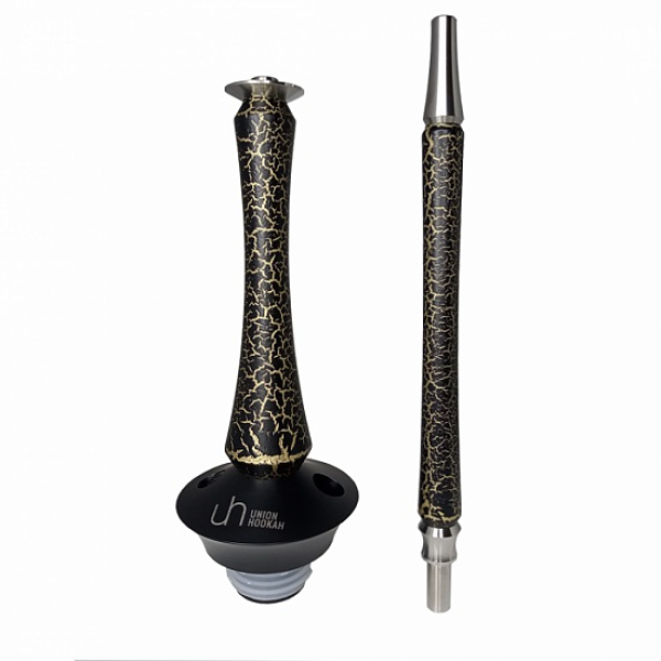 Кальян Union Hookah Sleek Кракле золотой в Санкт-Петербурге