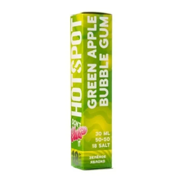 Жидкость HOTSPOT Chow Ultra Green Apple Bubble Gum 30 мл в Санкт-Петербурге