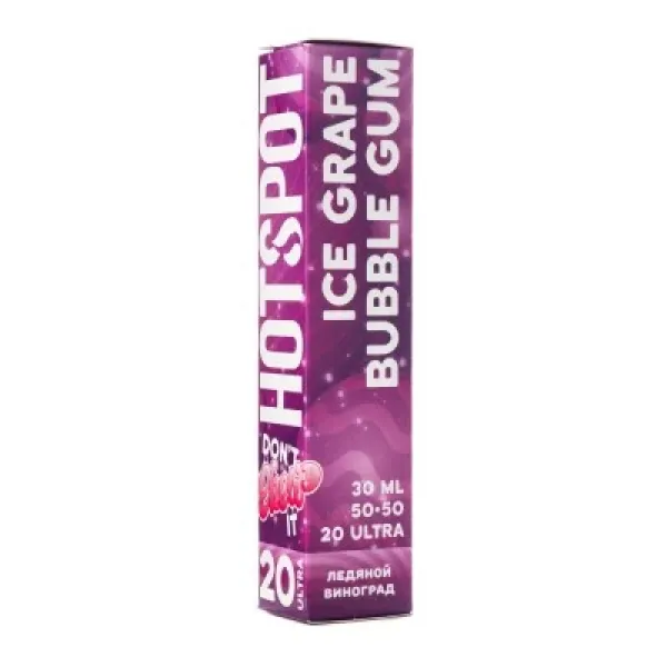 Жидкость HOTSPOT Chow Ultra Ice Grape Bubble Gum 30 мл в Санкт-Петербурге