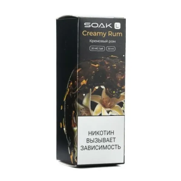 Жидкость SOAK L Creamy Rum 30 мл в Санкт-Петербурге