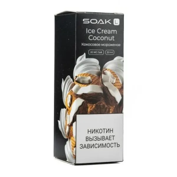 Жидкость SOAK L Ice Cream Coconut 30 мл в Санкт-Петербурге
