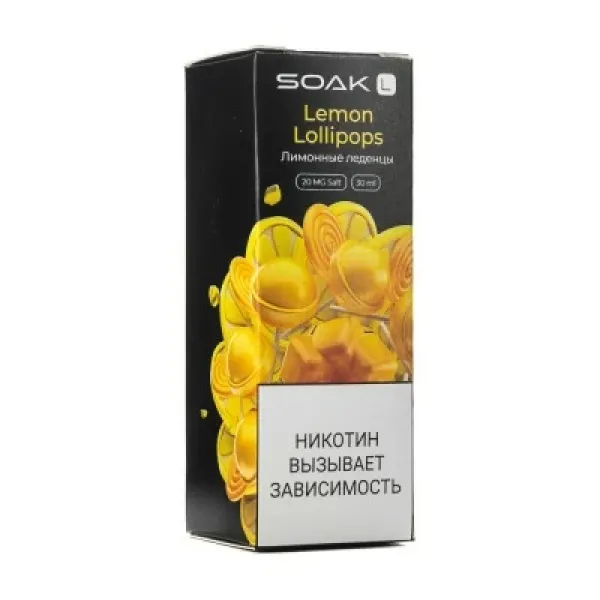Жидкость SOAK L Lemon Lollipops 30 мл в Санкт-Петербурге