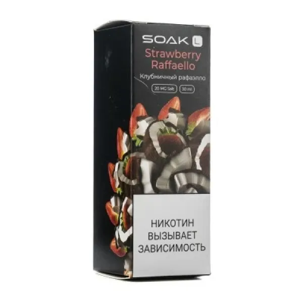 Жидкость SOAK L Strawberry Raffaello 30 мл в Санкт-Петербурге