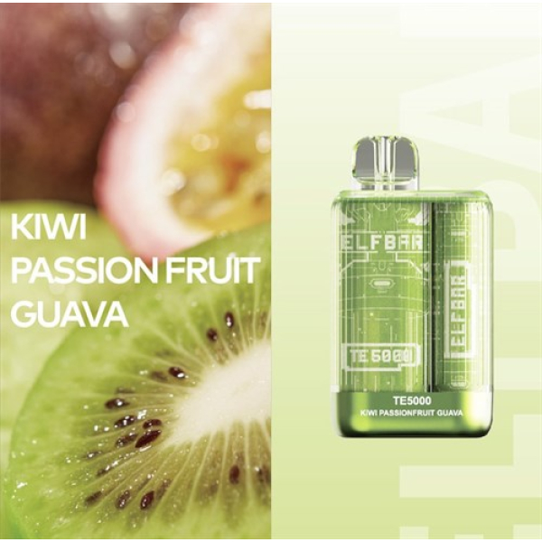 Elfbar TE5000 Kiwi Passion fruit Guava, 5000 тяг в Санкт-Петербурге