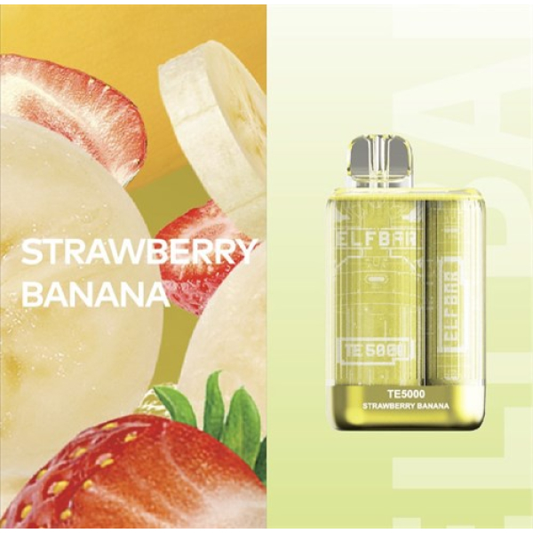 Elfbar TE5000 Strawberry Banana, 5000 тяг в Санкт-Петербурге