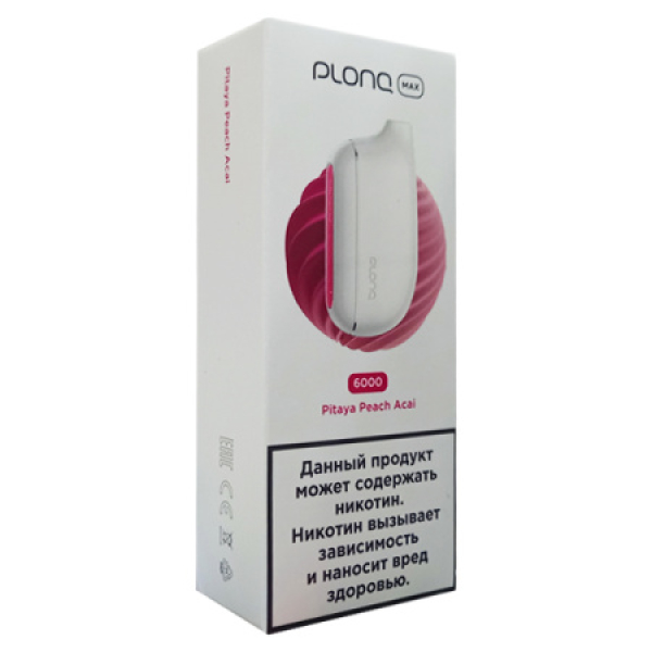Plonq Max Pitaya Peach Acai 6000 тяг в Санкт-Петербурге