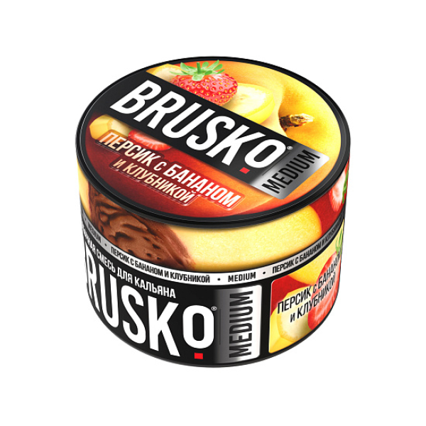 Смесь Brusko Персик с бананом и клубникой 50 гр в Санкт-Петербурге