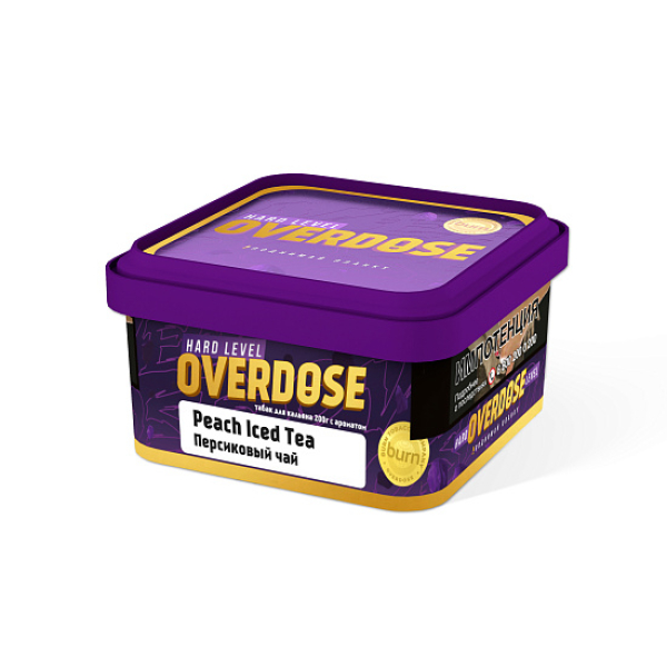 Табак OVERDOSE PEACH ICED TEA  200 грамм в Санкт-Петербурге