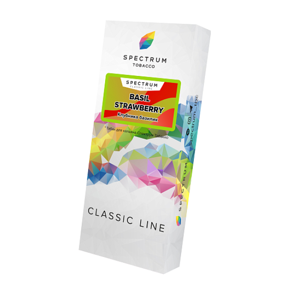 Табак SPECTRUM BASIL STRAWBERRY  100 грамм в Санкт-Петербурге