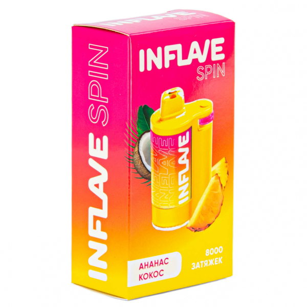 INFLAVE SPIN Ананас кокос (8000 затяжек) в Санкт-Петербурге