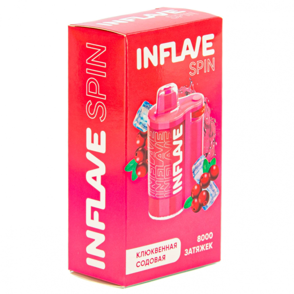 INFLAVE SPIN Клюквенная содовая (8000 затяжек) в Санкт-Петербурге