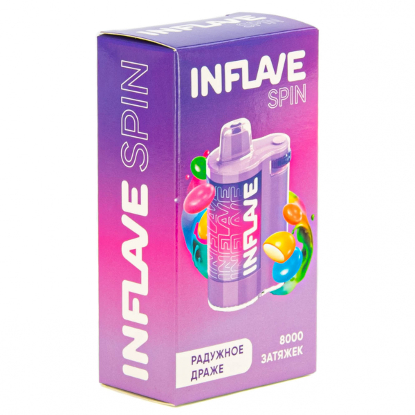 INFLAVE SPIN Радужное драже (8000 затяжек) в Санкт-Петербурге