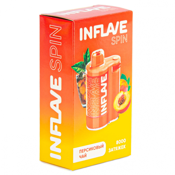 INFLAVE SPIN Персиковый чай (8000 затяжек) в Санкт-Петербурге