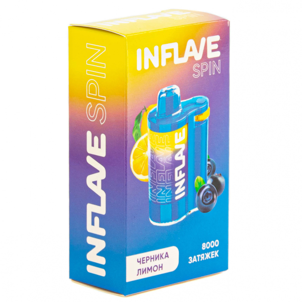 INFLAVE SPIN Черника лимон (8000 затяжек) в Санкт-Петербурге