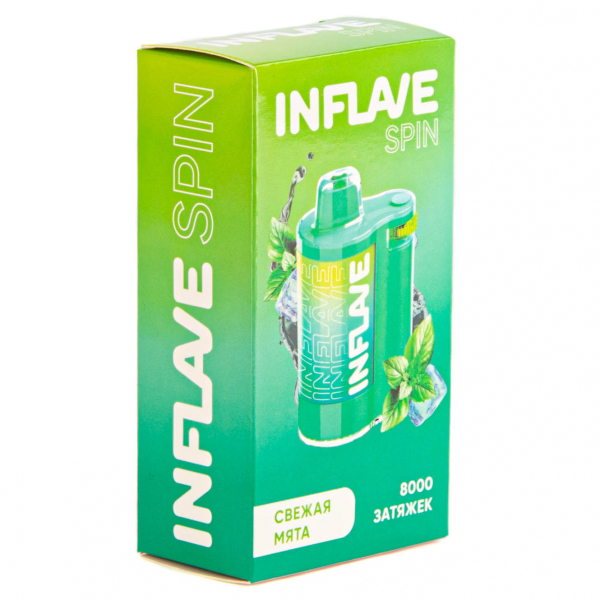 INFLAVE SPIN Свежая мята (8000 затяжек) в Санкт-Петербурге