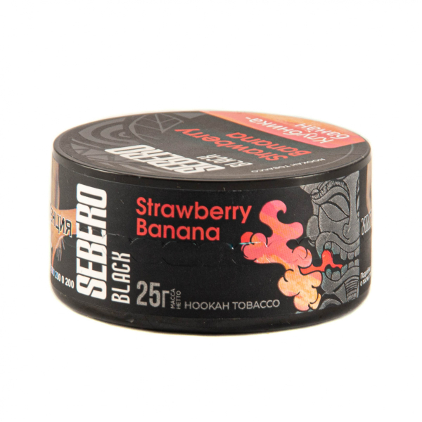 Табак Sebero Black Strawberry Banana  25 грамм в Санкт-Петербурге