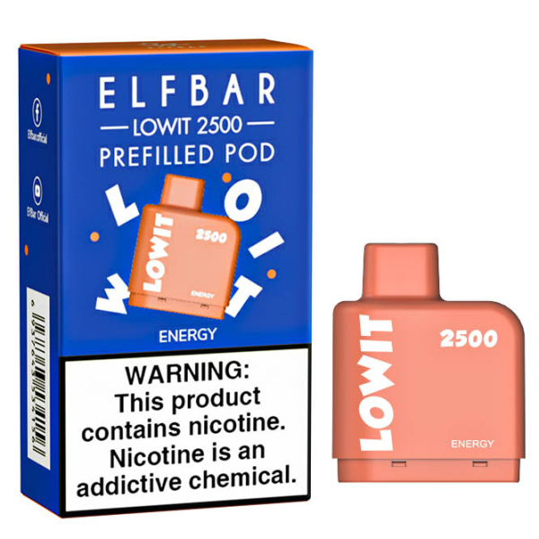 Картридж Elf Bar Lowit 2500 20 мг, 6 мл (Energy) в Санкт-Петербурге