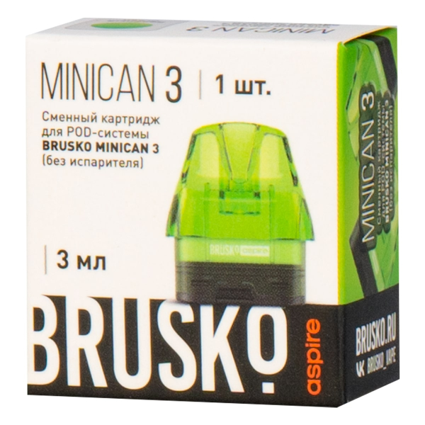 Картридж Brusko Minican 3 зелёный в Санкт-Петербурге