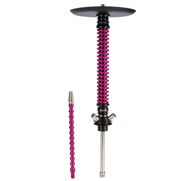 Кальян Mamay Customs Coilovers чёрно-розовый лак   в Санкт-Петербурге