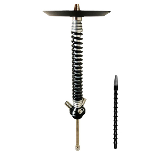 Кальян Mamay Custom V3 №12 Coilovers Хром-Черный  в Санкт-Петербурге