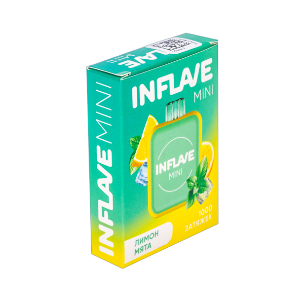 Inflave Mini Лимон Мята (1000 Затяжек) в Санкт-Петербурге