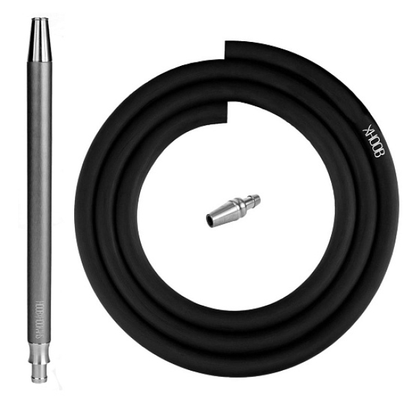 Hoob Smpl Xl Шланг Комплект Black (Черный Шланг, Мундштук, Коннектор Plug) в Санкт-Петербурге