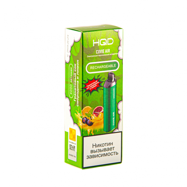 Hqd Cuvie Air Гранатовый Сок, Смородина И Лимон (4000 Затяжек) в Санкт-Петербурге
