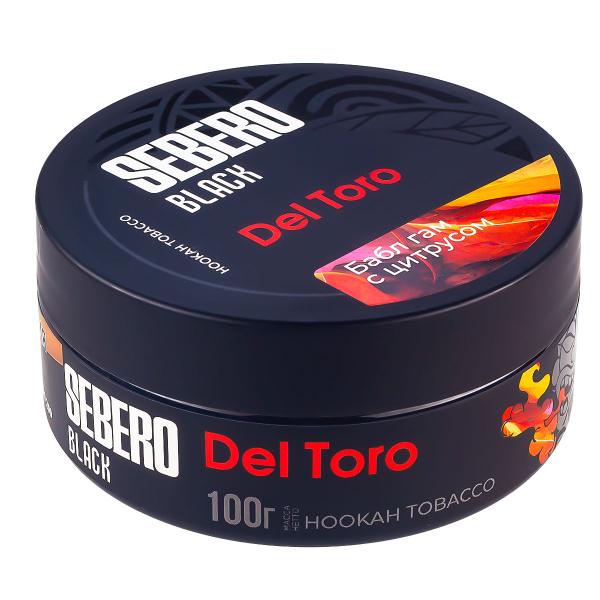 Табак Sebero Black Del Toro  100 грамм в Санкт-Петербурге