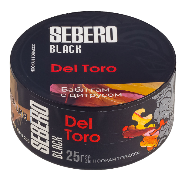 Табак Sebero Black Del Toro  25 грамм в Санкт-Петербурге