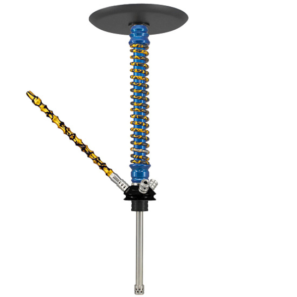 Кальян Mamay Custom V3 №12 Coilovers Голубой Золотой Сплеш  в Санкт-Петербурге