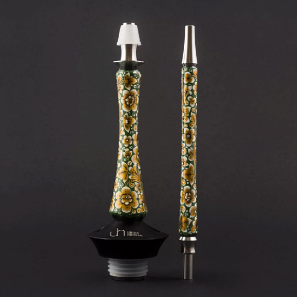 Кальян Union Hookah Sleek Хохлома Зеленый  в Санкт-Петербурге