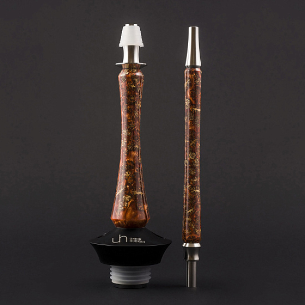 Кальян Union Hookah Sleek Акрил С Шишками Янтарь  в Санкт-Петербурге
