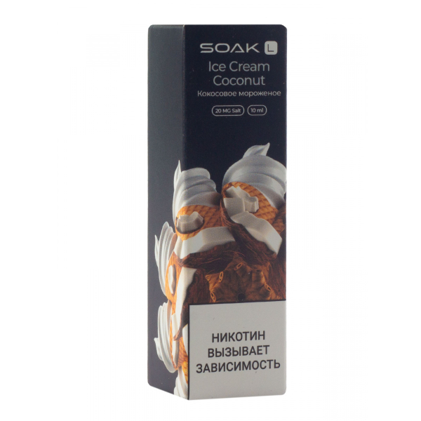Жидкость Soak Ice Cream Coconut 10 Мл 2 Мг в Санкт-Петербурге