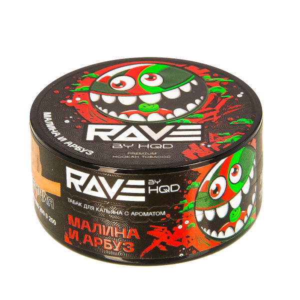 Табак Rave By Hqd Малина И Арбуз  25 грамм в Санкт-Петербурге