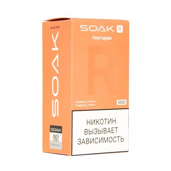 Soak R Нектарин 5000 Затяжек в Санкт-Петербурге
