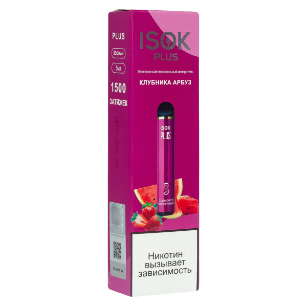 Isok Plus Клубника Арбуз (1500 Затяжек) в Санкт-Петербурге