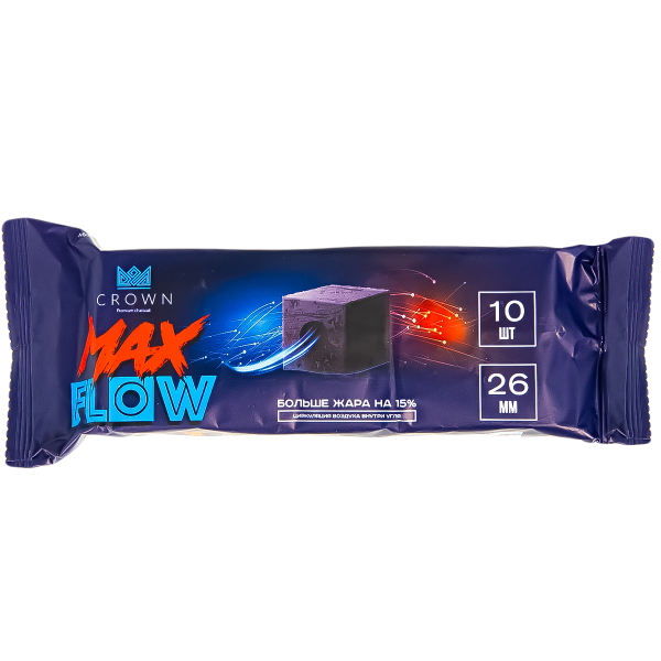 Уголь Crown Maxflow Кокосовый 10 Шт (26 Мм) в Санкт-Петербурге