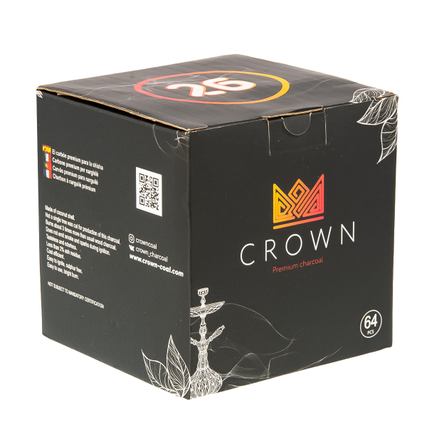 Уголь Crown Кокосовый 64 Шт (26 Мм) в Санкт-Петербурге