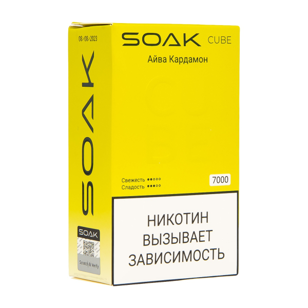 Soak Cube Айва Кардамон 7000 Затяжек в Санкт-Петербурге