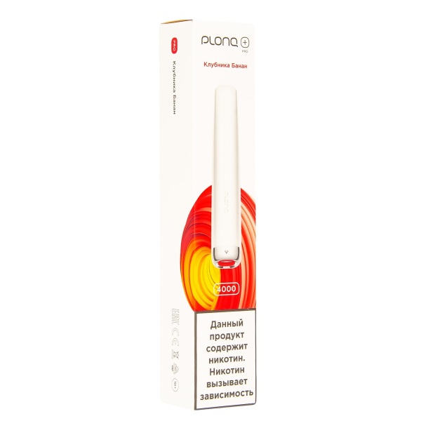 Plonq Plus Pro Клубника Банан (4000 Затяжек) 20 Мг в Санкт-Петербурге