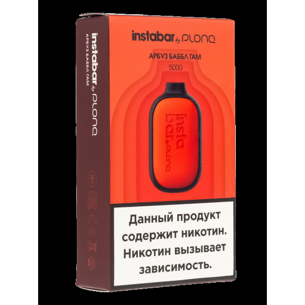 Plonq Instabar Арбуз Баббл Гам (5000 Затяжек) 20 Мг в Санкт-Петербурге