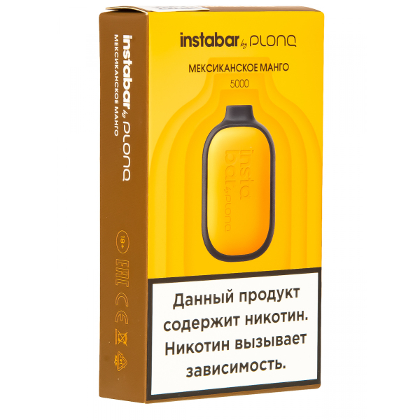 Plonq Instabar Мексиканское Манго (5000 Затяжек) 20 Мг в Санкт-Петербурге