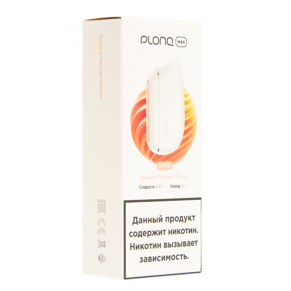 Plonq Max Вишня Персик Лимон (6000 Затяжек) 20 Мг в Санкт-Петербурге