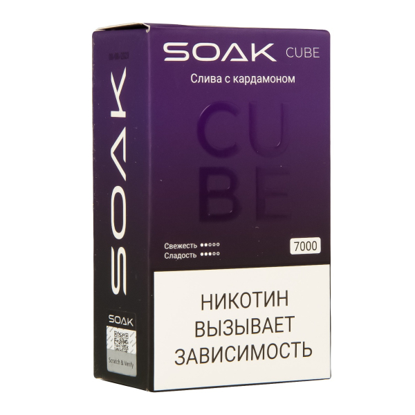 Soak Cube Слива С Кардамоном 7000 Затяжек в Санкт-Петербурге